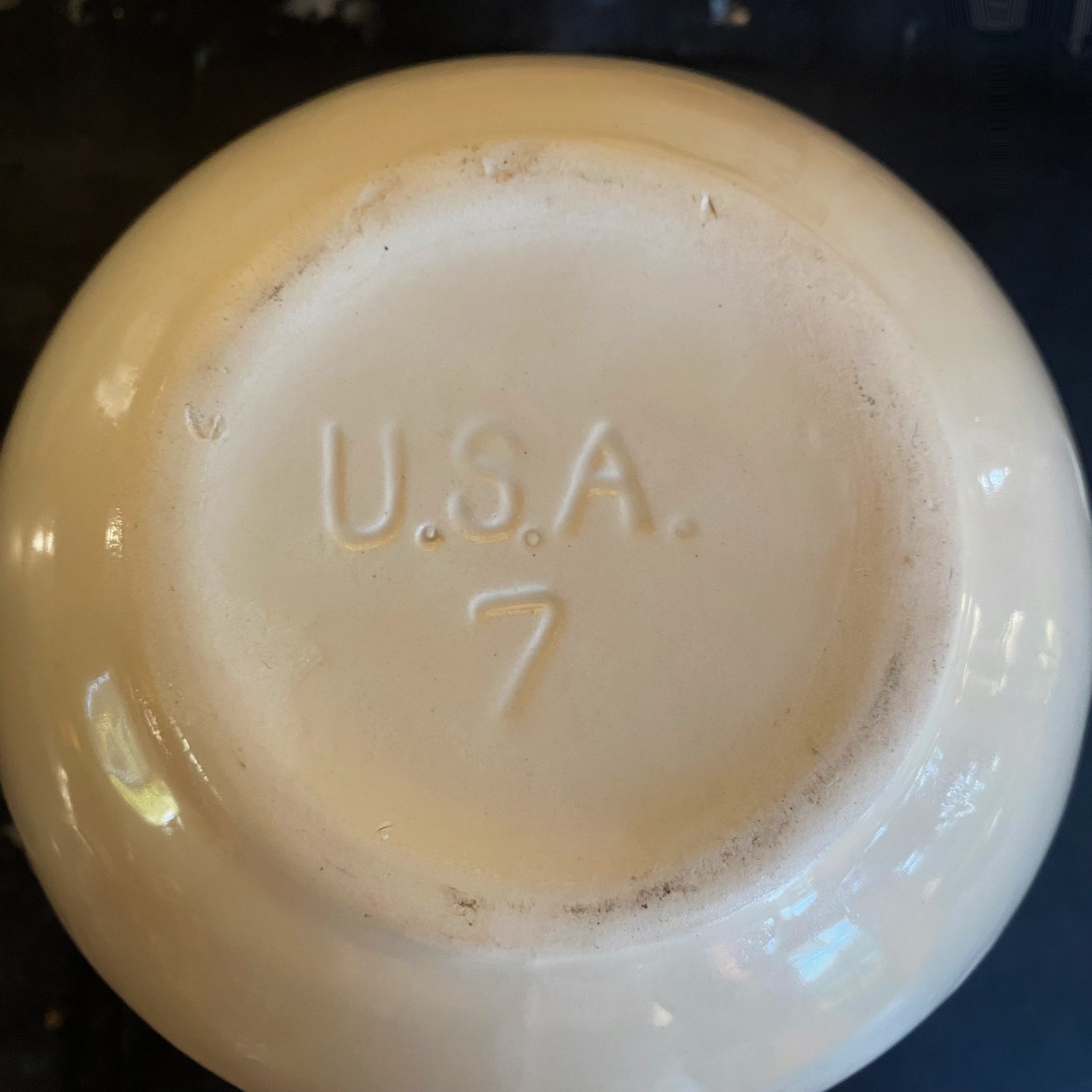 Vintage Water Jug  Marked USA 7 Possibly by Hall Pottery circa Early-Mid 20th Century