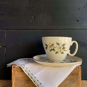 Vintage Midcentury Dogwood Cup and Saucer