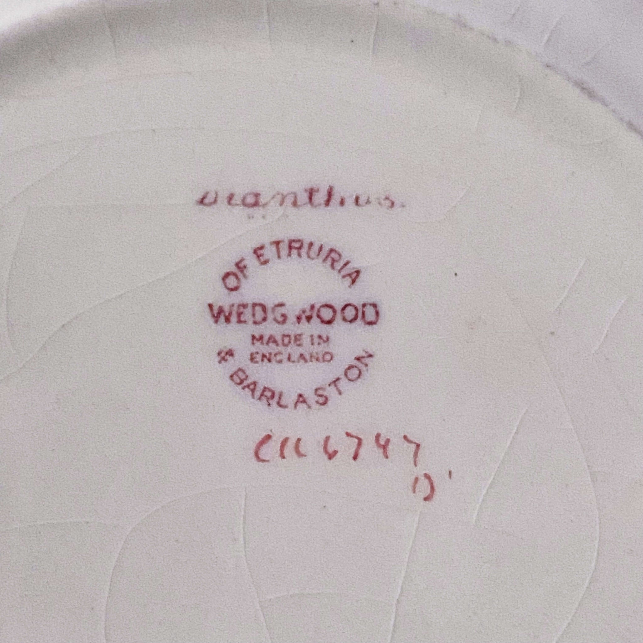 Vintage Wedgwood Dianthus Soup Bowls circa 1947 - Set of Two