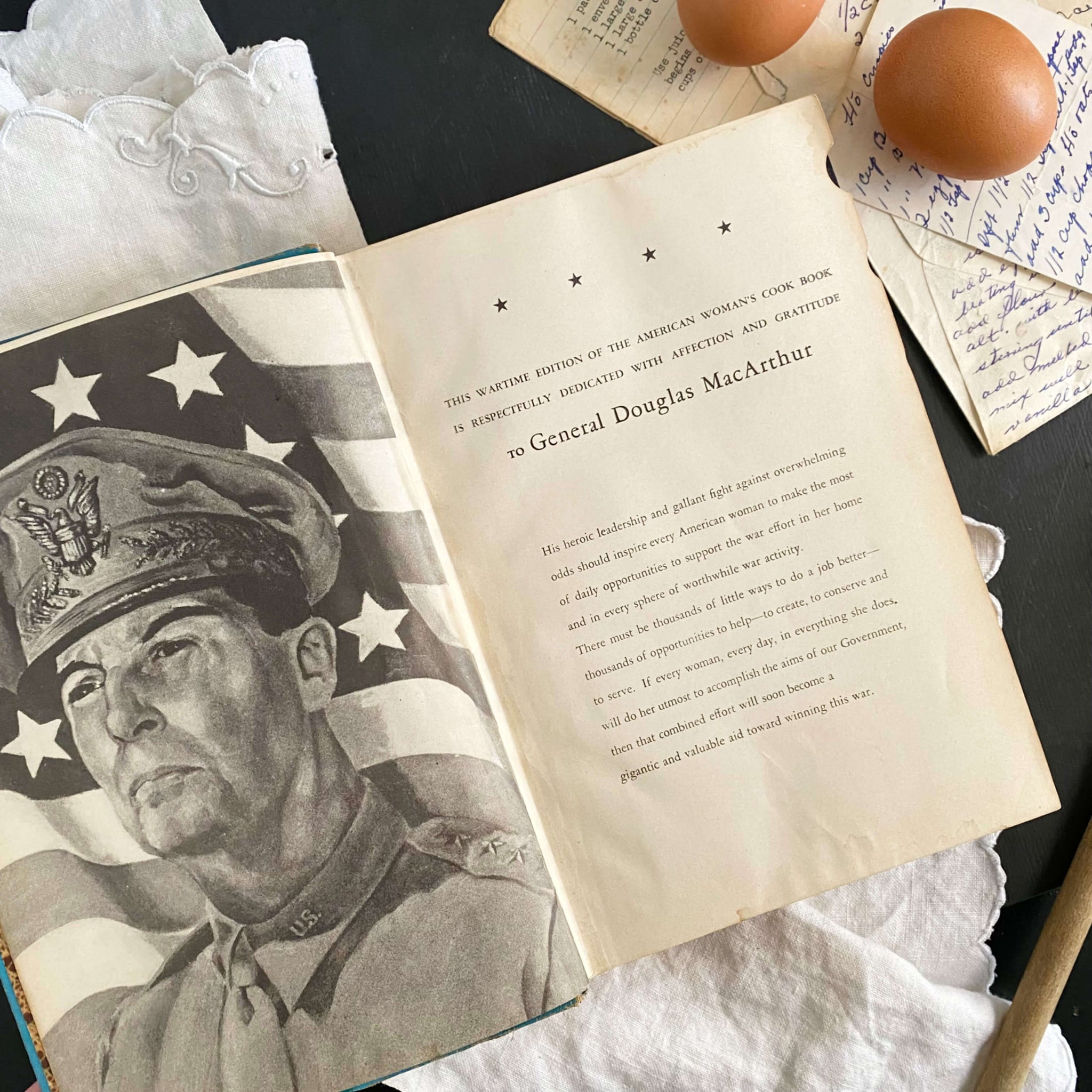 Victory Binding of The American Woman's Cook Book Wartime Edition circa 1943