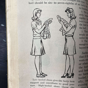 Vintage WWII American Red Cross Home Nursing Course Book circa 1942