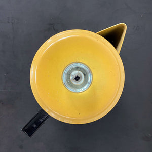Vintage 1960s Comet Aluminum Yellow Coffee Pot - Reserved for Amy