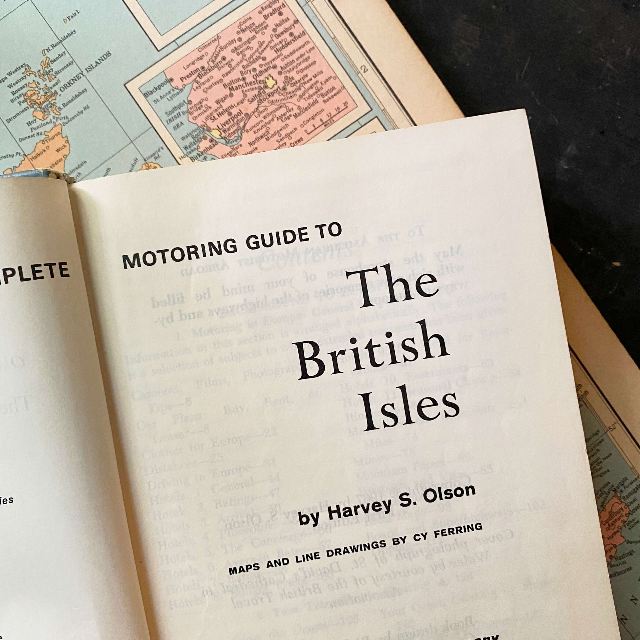 Olson's Complete Motoring Guide to The British Isles circa 1967