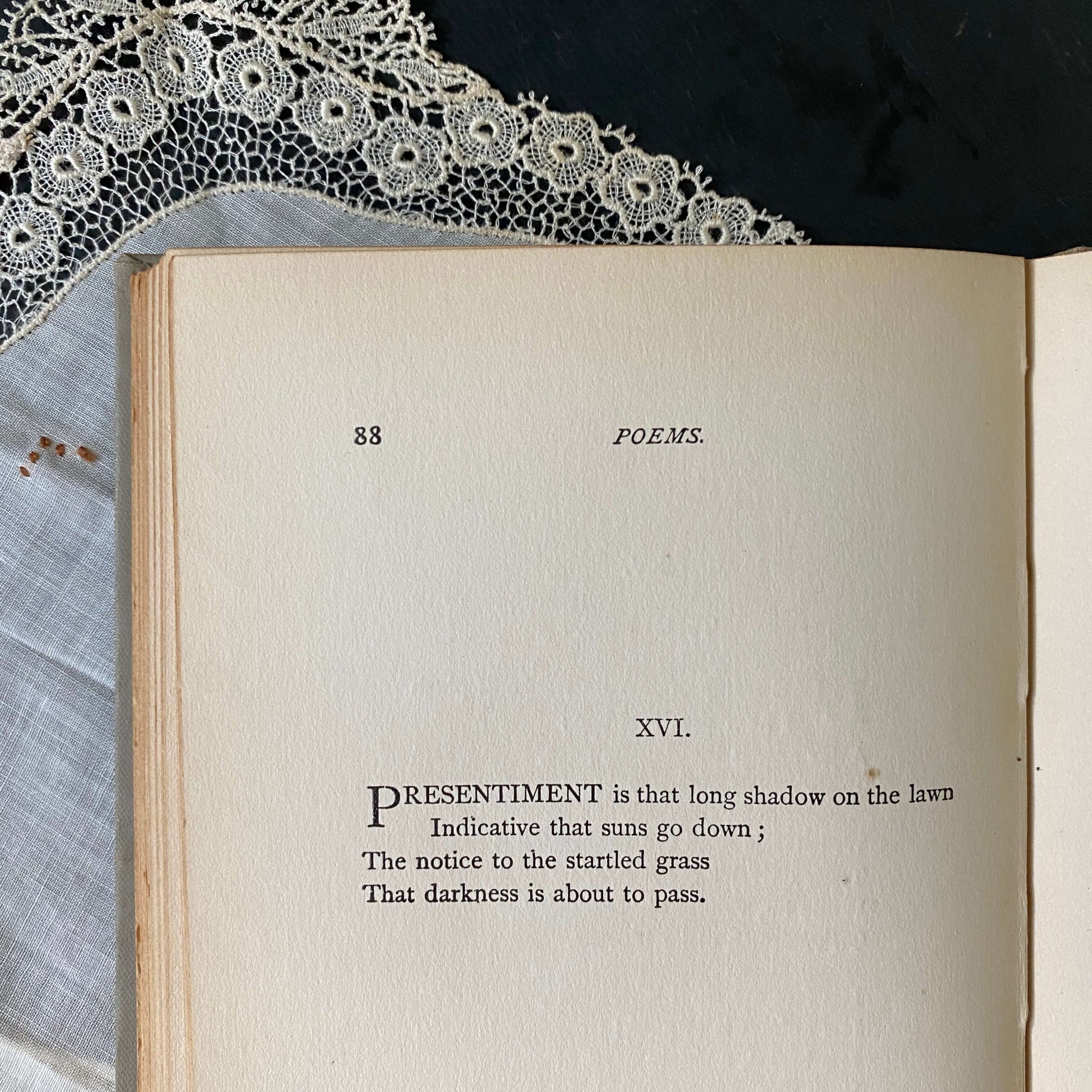 Antique Edition of Poems by Emily Dickinson circa 1915