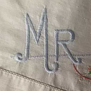 Vintage Mr & Mrs Embroidered Pillowcases - Pair of 2