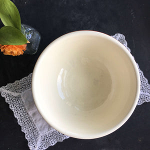 Edwin Knowles Penthouse Pattern Bake Oven Bowl -  Rare 1930's Art Deco Small Mixing Bowl