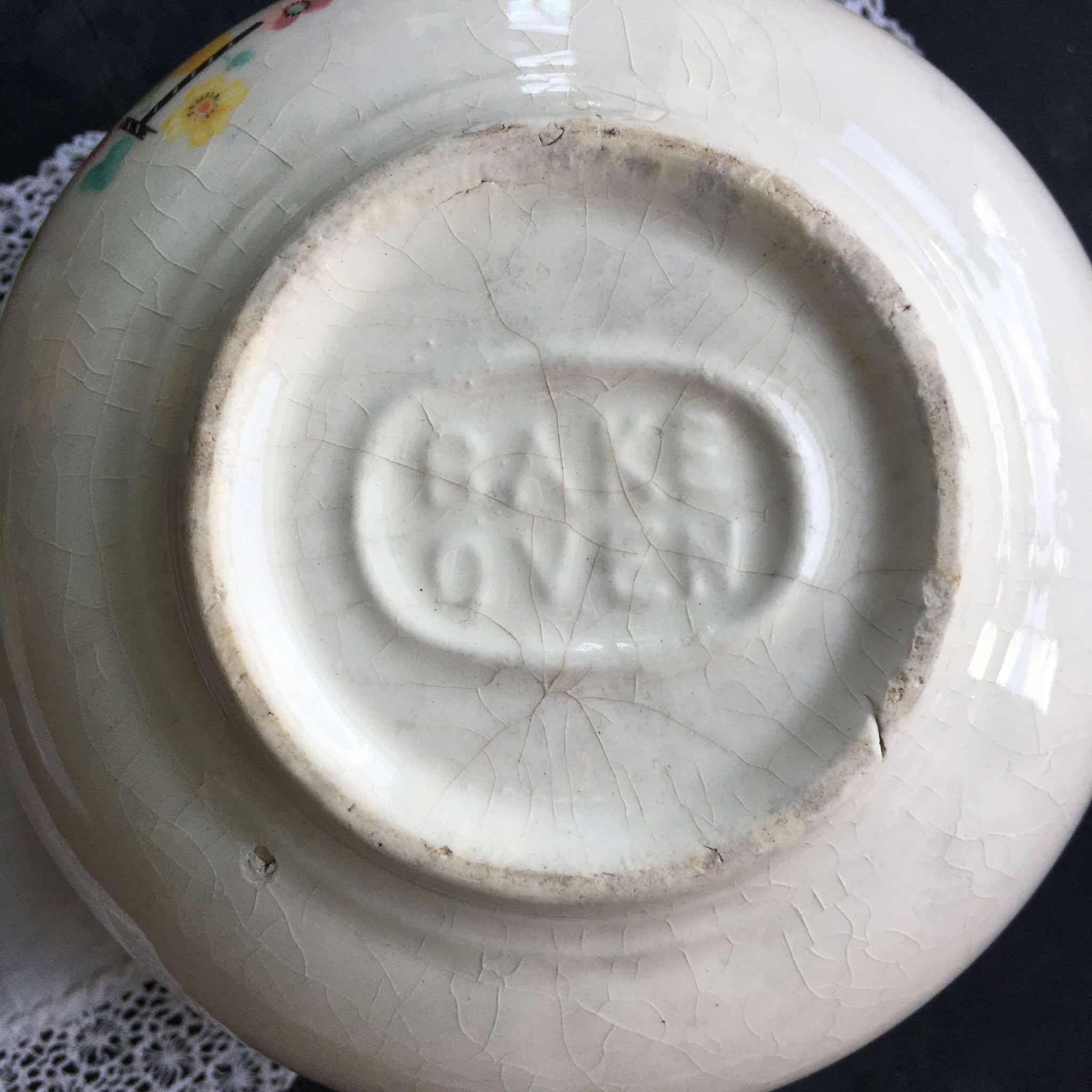 Edwin Knowles Chef Pattern Edwin Knowles Penthouse Pattern Bake Oven Bowl - Rare 1930's Art Deco ...