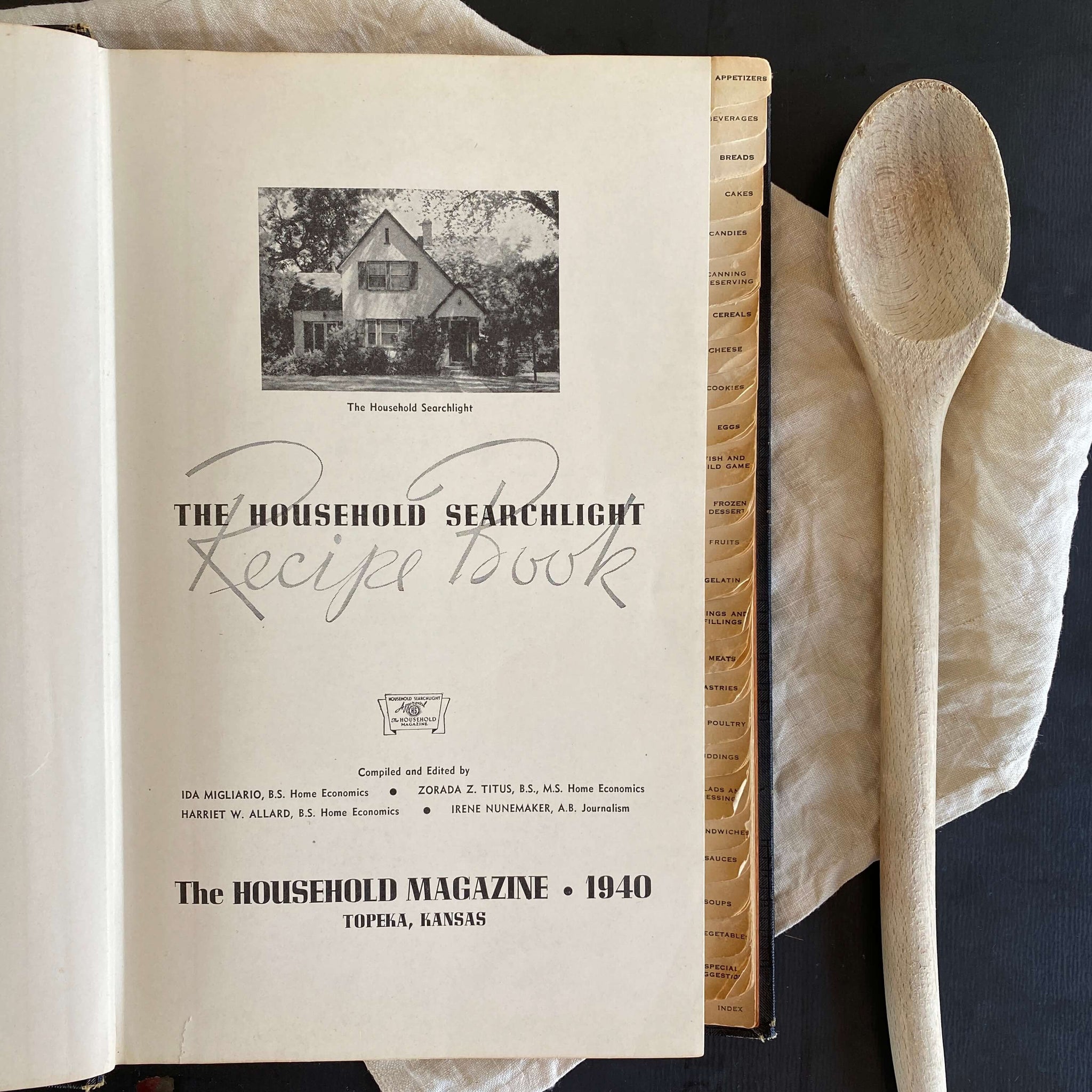 The Household Searchlight Recipe Book - 1940 Edition 13th Printing