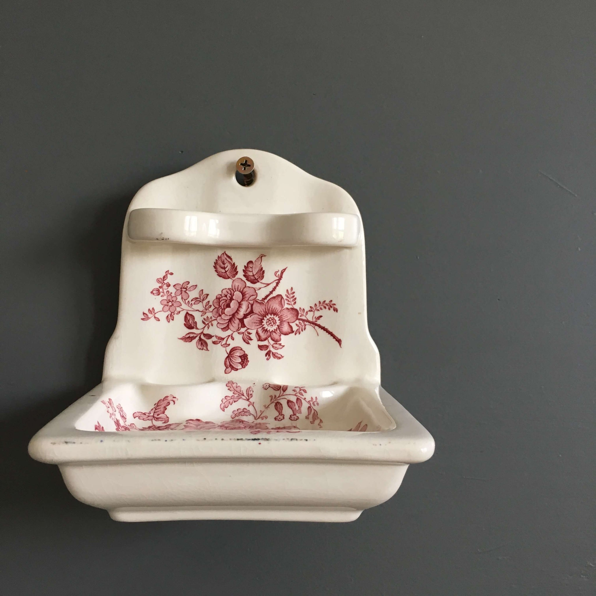 Vintage Charlotte Royal Crownford Soap Dish Wall Holder