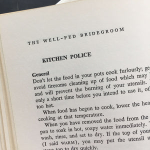 The Well-Fed Bridegroom by Margaret Williams - 1966 Second Edition - Cookbooks for Newlyweds