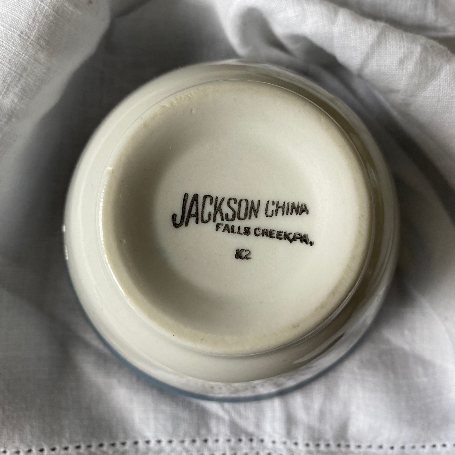 Vintage Jackson Restaurantware - Hotel Hayes Soup Cup - Jackson Michigan Hotelware circa 1961