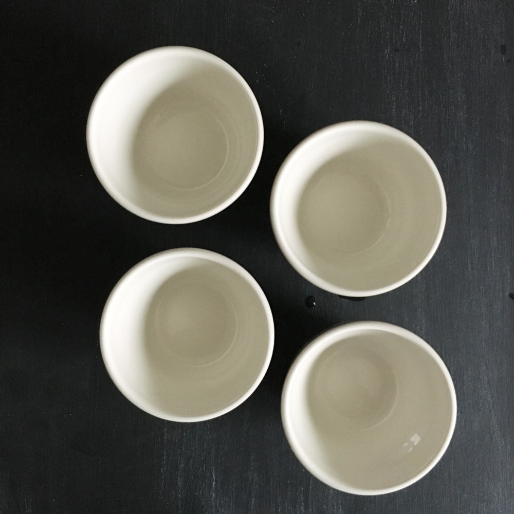 Vintage Syracuse China Soup Cups - Nutmeg Pattern - Vintage Restaurantware -20-A