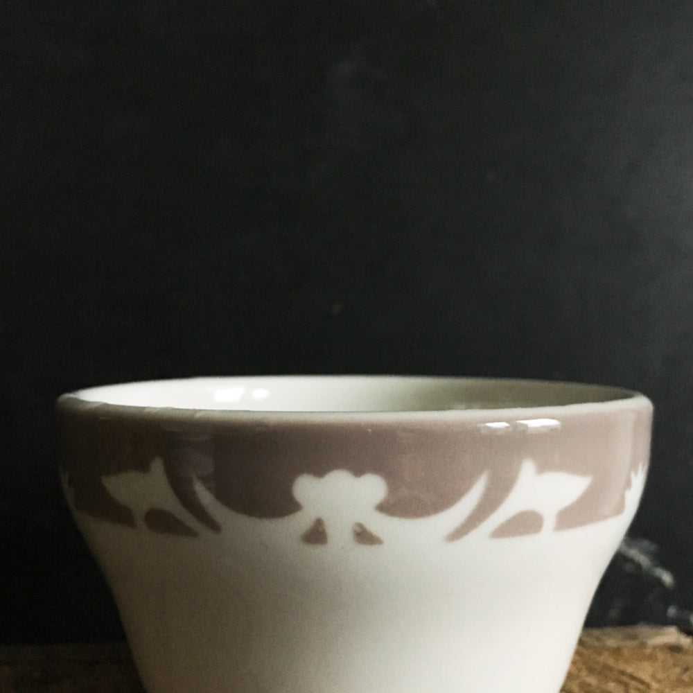 Vintage Syracuse China Soup Cups - Nutmeg Pattern - Vintage Restaurantware -20-A