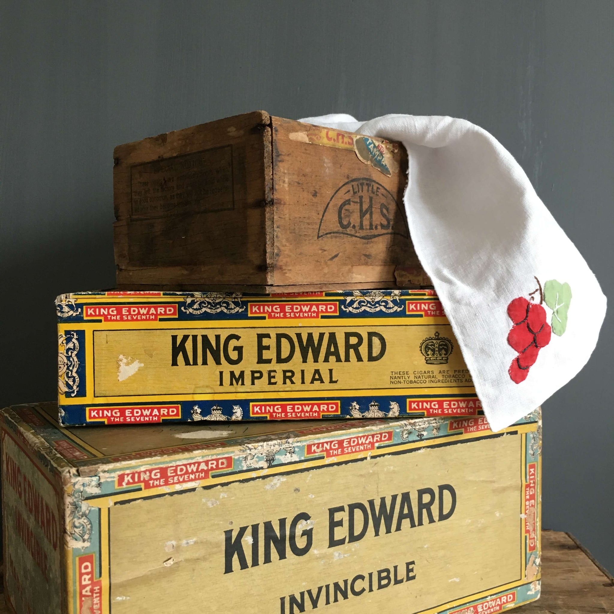 king edward tobacco box Vintage 1930s Cigar Box king edward tobacco box Vintage 1930s Cigar Box