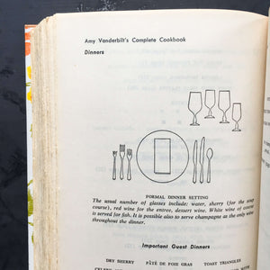 Amy Vanderbilt's Complete Cookbook - 1961 Edition - Drawings by Andy Warhol - Contact Paper Covered Cookbook