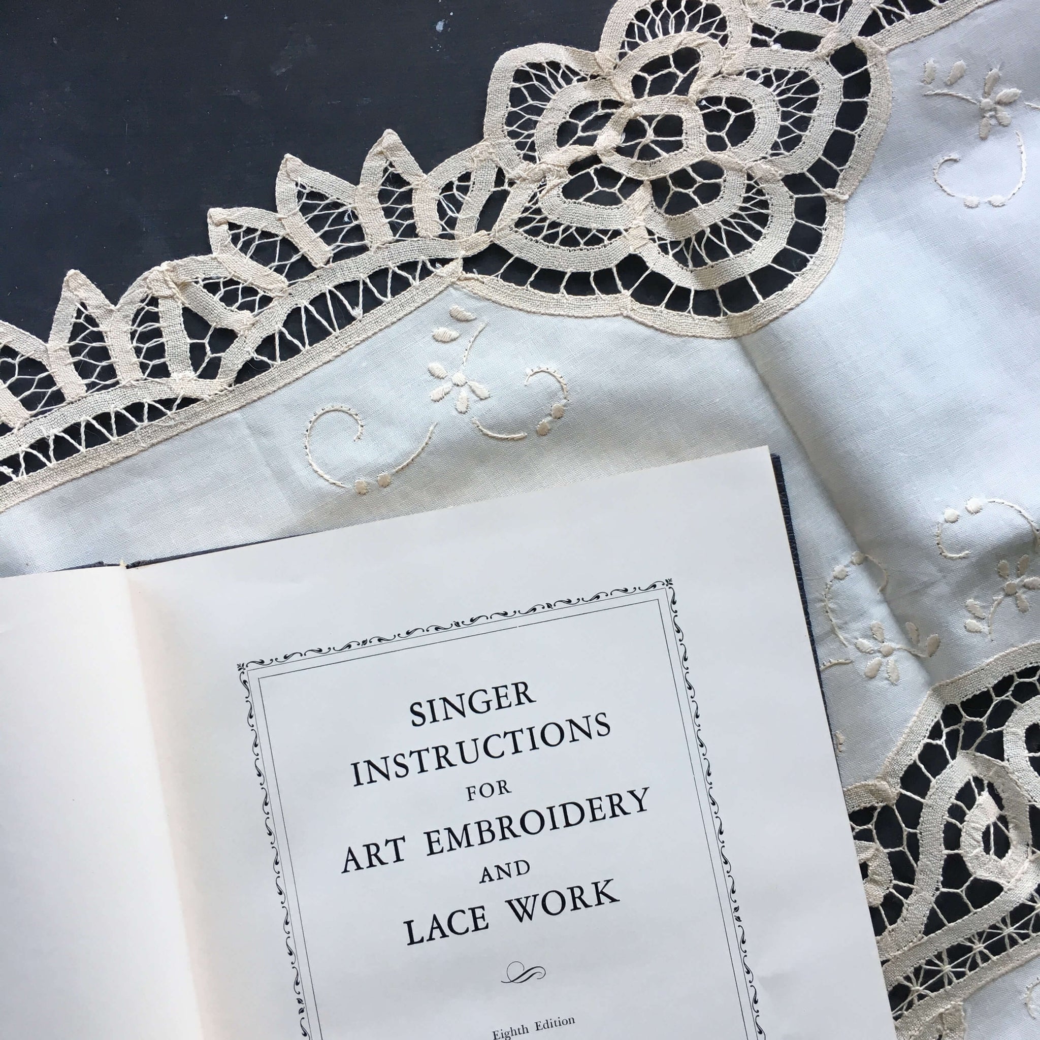 Singer Instructions for Art Embroidery and Lace Work - 1948 Edition - Singer Sewing Machines Instruction Book