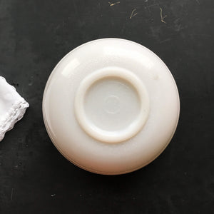 Vintage 1940s Milk Glass Mixing Bowl Made by General Electric - Beehive Style