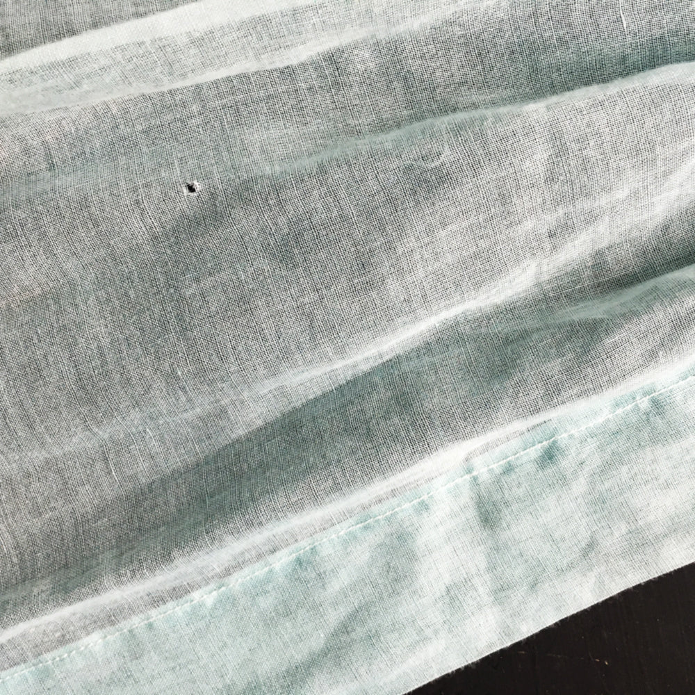 Vintage Mint Green Half Apron with Blue Ric Rac Details and Pintucks ...