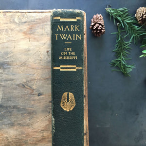 Antique Mark Twain Memoir - Life on the Mississippi - 1917 PF Collier Edition