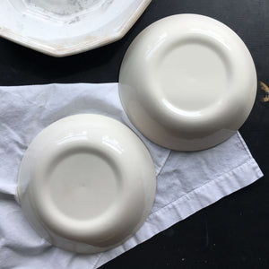 Vintage 1960s Taylor Smith Taylor Bachelor Button Cereal Bowls - Set of Two