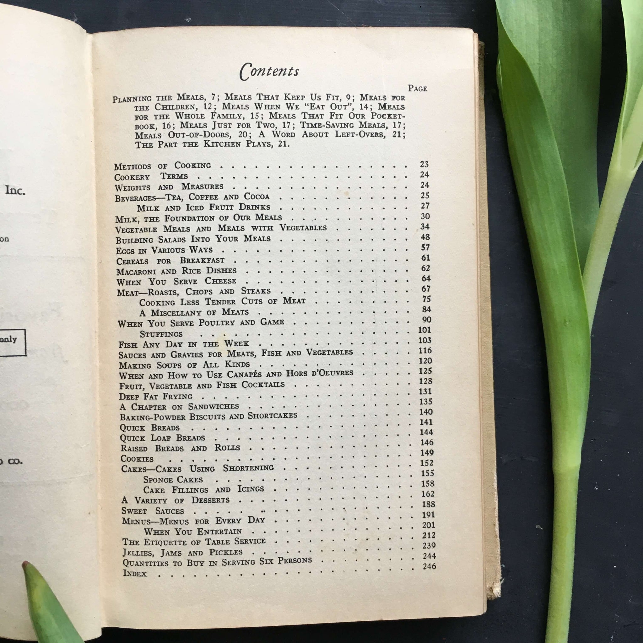 Vintage 1930's Cookbook - Good Housekeeping's Book of Meals Tested, Tasted and Approved, 1930 Second Edition