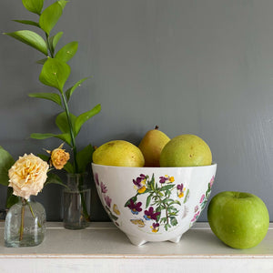 Vintage Portmeirion Fruit Strainer Drainer Colander - Botanic Garden Pattern circa 1972 - Made in England