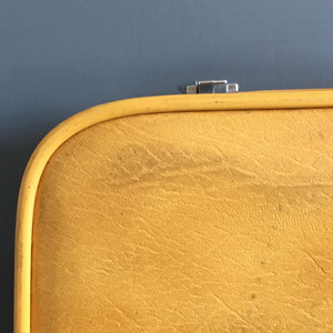 Rare Vintage Yellow Starflite Suitcase - Made by Roper Luggage - Circa 1960's/1970s