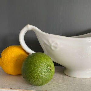 Vintage Shenango Restaurant Ware Gravy Boat - United States Quartermaster Corps (U.S.Q.M.C)