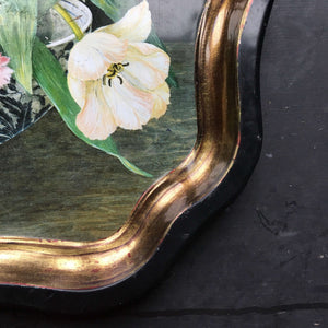 Vintage Keller Charles Metal Tray - Tulip Bouquet Painting by Galley -  Stephanie Hoppen Picture Archive