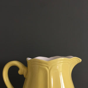 1960s Federalist Ironstone Creamer in Buttercup Yellow - Made in Japan for Sears