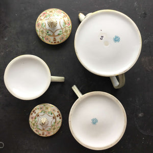 Antique Porcelain Nippon Tea Set - Tea Pot, Creamer & Sugar Jar circa 1911-1921