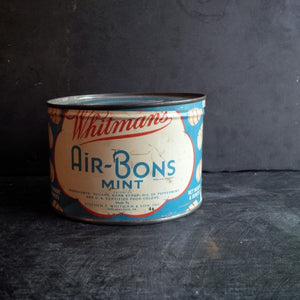 Whitman's Air-Bons Mint Tin - 1950s Advertising Tin - Vintage Candy Package