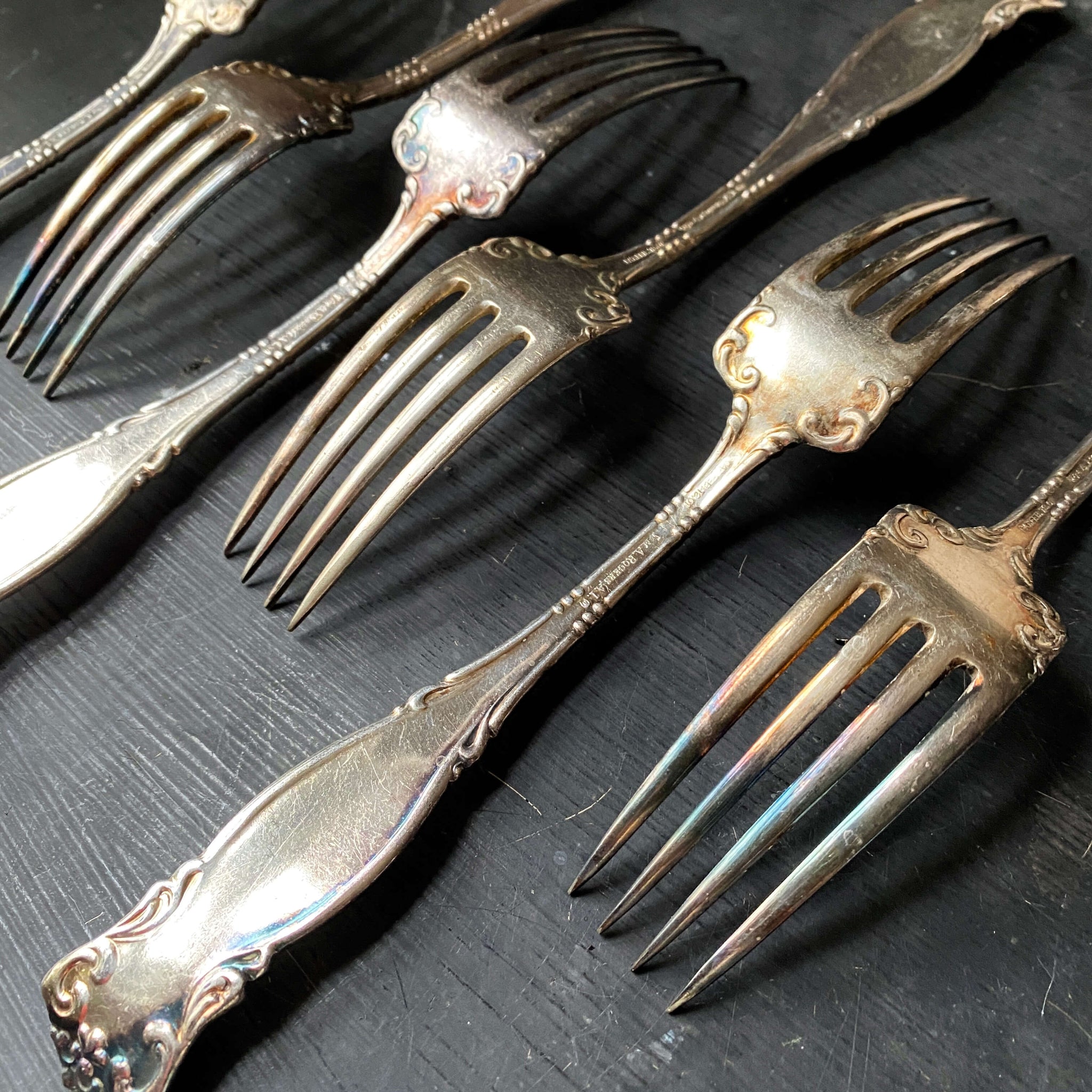 ANTIQUE WM. A ROGERS SILVERPLATE FORKS - WARWICK PATTERN Circa 1901 ...
