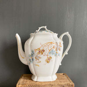 Antique Porcelain Coffee Pot Handpainted - Austria - circa early 1900s