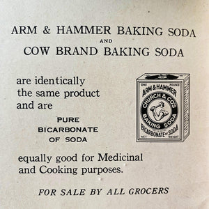 1930s Baking Booklet - Good Things To Eat Made with Arm & Hammer Baking Soda circa 1933