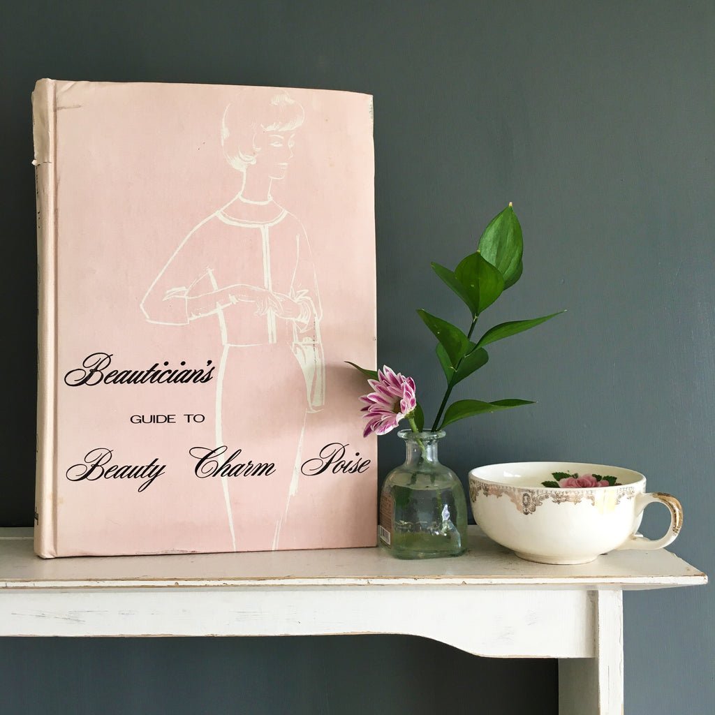 vintage 1960s beauty book covering charm poise makeup and beauty routines