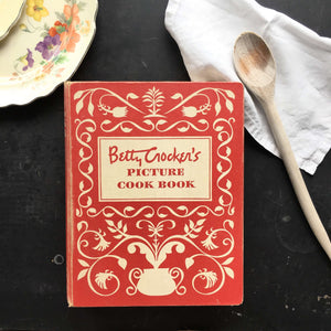Betty Crocker's Picture Cook Book - 1950 First Edition Fourth Printing with Additional Clipped & Handwritten Recipes