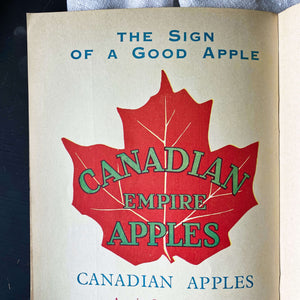 The Maple Leaf Canadian Recipe Book - Rare 1930s Canada Cooking Booklet