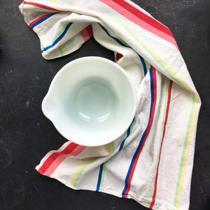 Vintage 1950's Striped Cotton Kitchen Towel by Cannon - Multicolor Stripes - Reserved for Alfredo