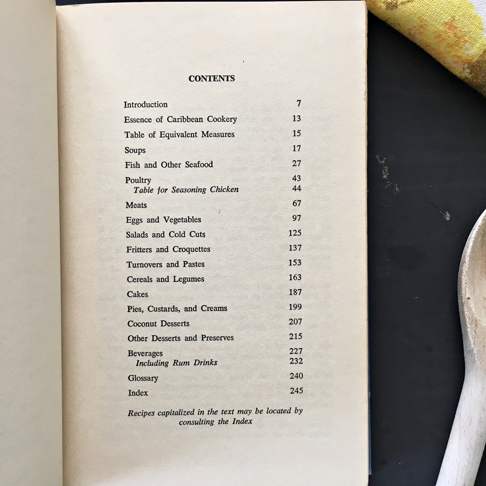 Vintage 1960's Caribbean Cookbook - The Art of Caribbean Cookery by Carmen Aboy Valldejuli- 1963 Edition