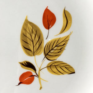 Vintage 1960's Salem China Platter - Mandarin Pattern - Red and Mustard Yellow Leaves