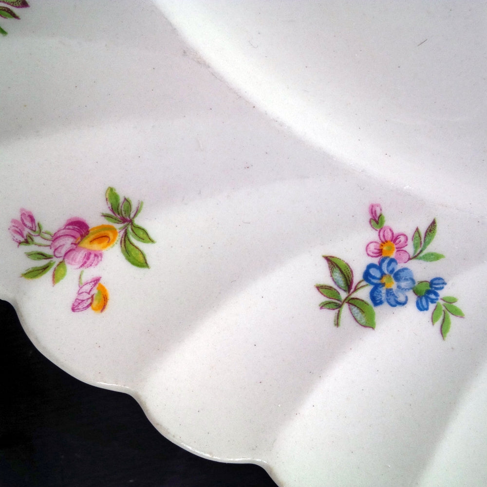 Mix and Match Vintage Dinner & Salad Plates Collection - Clarice Cliff Dimity Dinner Plates - Springtime Bouquet 1930's & 40's
