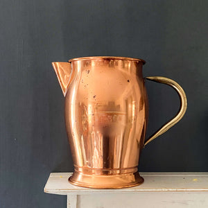 Vintage Tall Copper Pitcher Made in Portugal