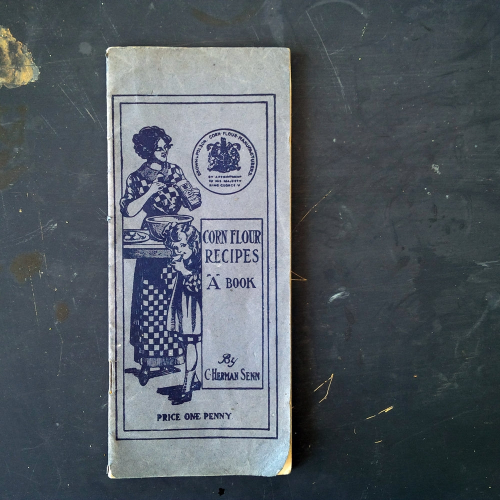 Corn Flour Recipes by C. Herman Senn - 1920s Rare Recipe Leaflet Containing Over 75 Recipes