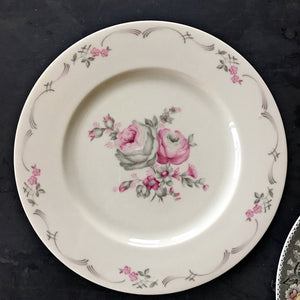 The Glimpsing Garden Collection - Vintage Mix & Match Floral China Plates - Set of 6
