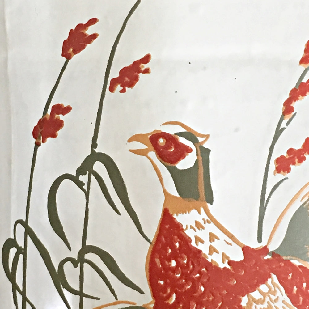Vintage Old Fitzgerald Prime Wildlife Decanter Whiskey Bottle - 1960s Barware - Pheasant Bird