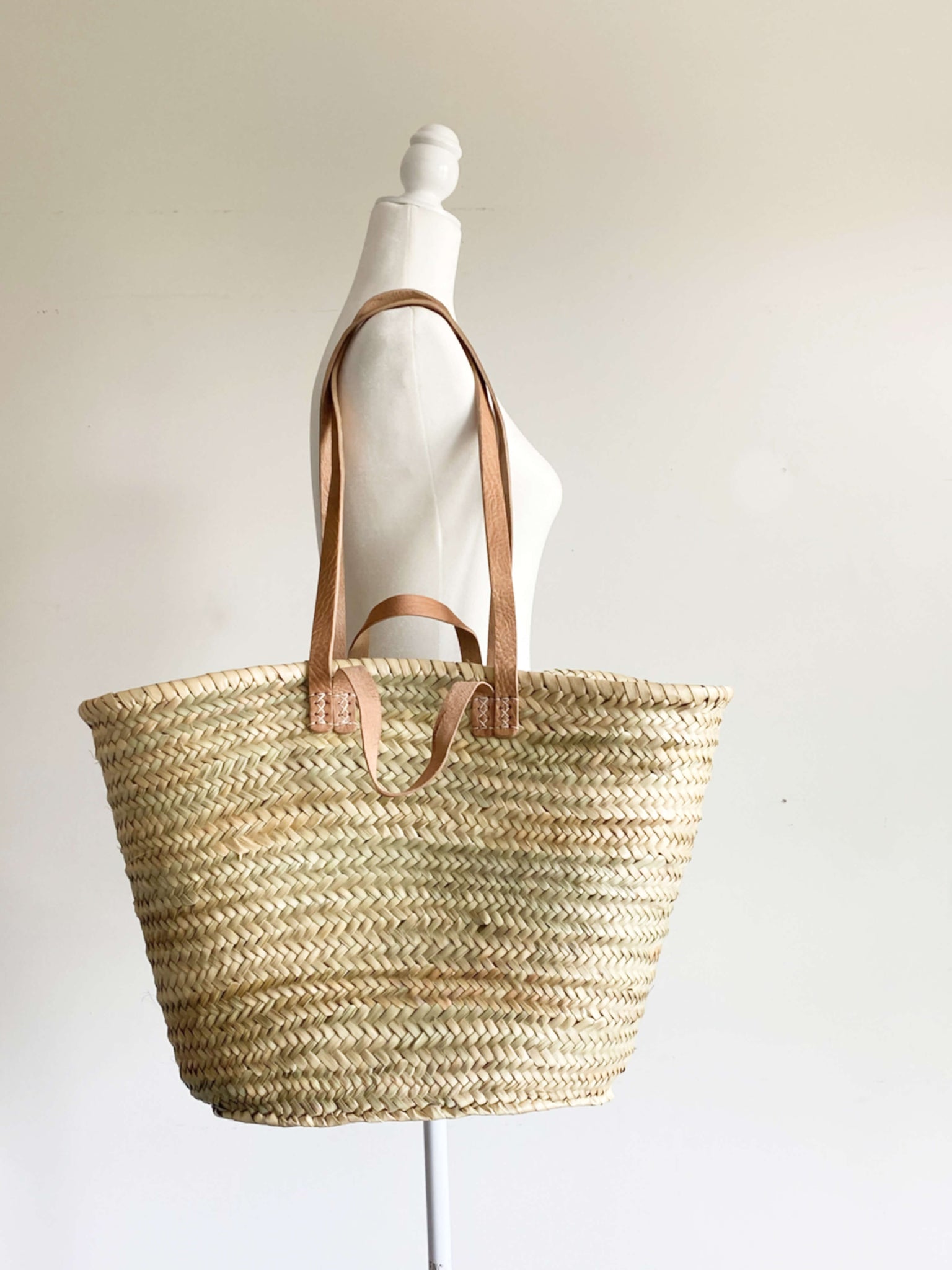 Straw Basket Bag / Summer Bag / Market Bag / French Basket 