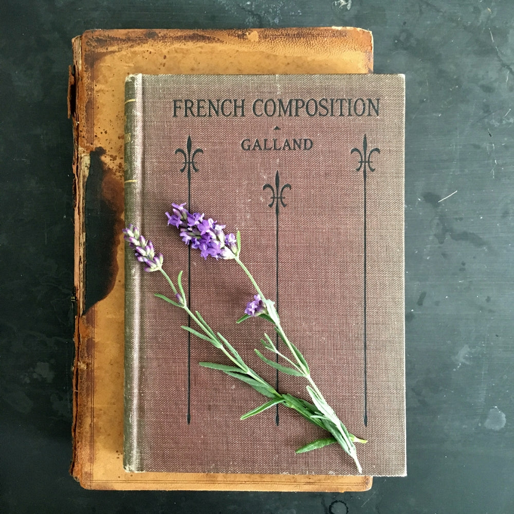 Rare 1920's French Composition Book - Culture Studies and Language Book - Joseph Galland 1922 Edition