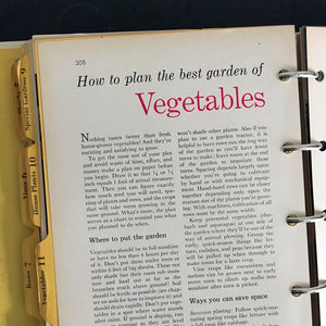 Better Homes & Gardens New Garden Book - 1961 Edition - Five Ring Binder Style