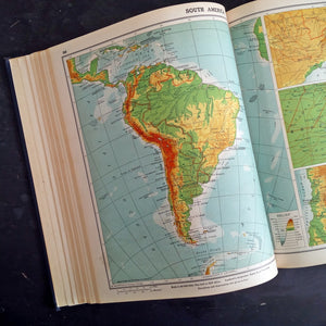 Vintage 1940's Atlas - Goode's School Atlas by J Paul Goode - Rand McNally & Company, 1947 Edition